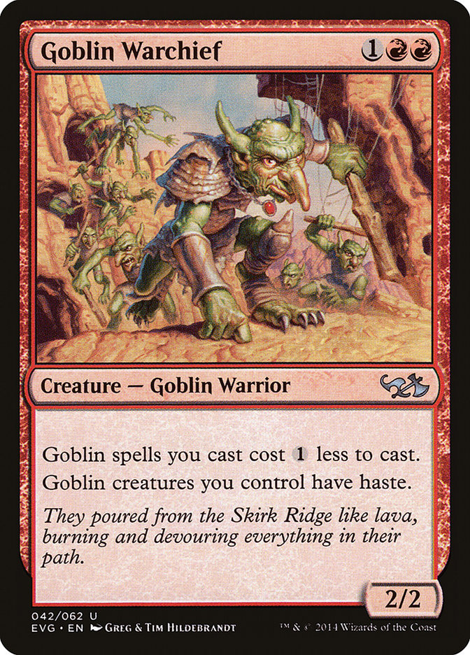 Goblin Warchief (Elves vs. Goblins) [Duel Decks Anthology] | North Game Den