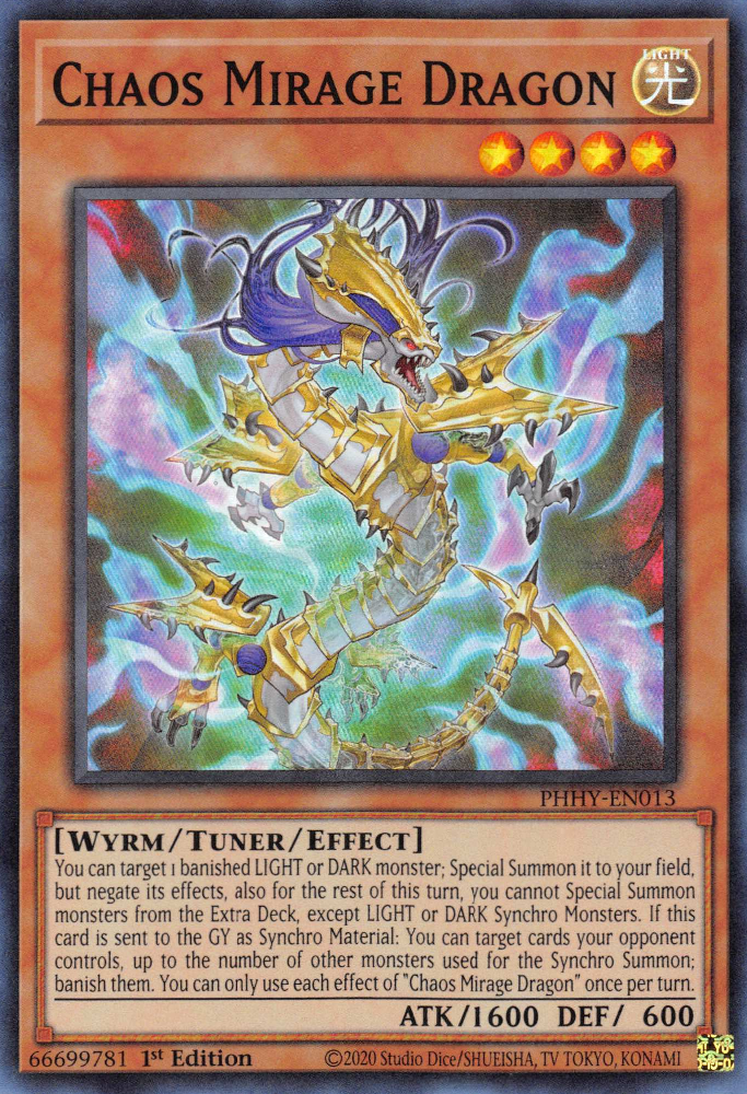 Chaos Mirage Dragon [PHHY-EN013] Super Rare | North Game Den