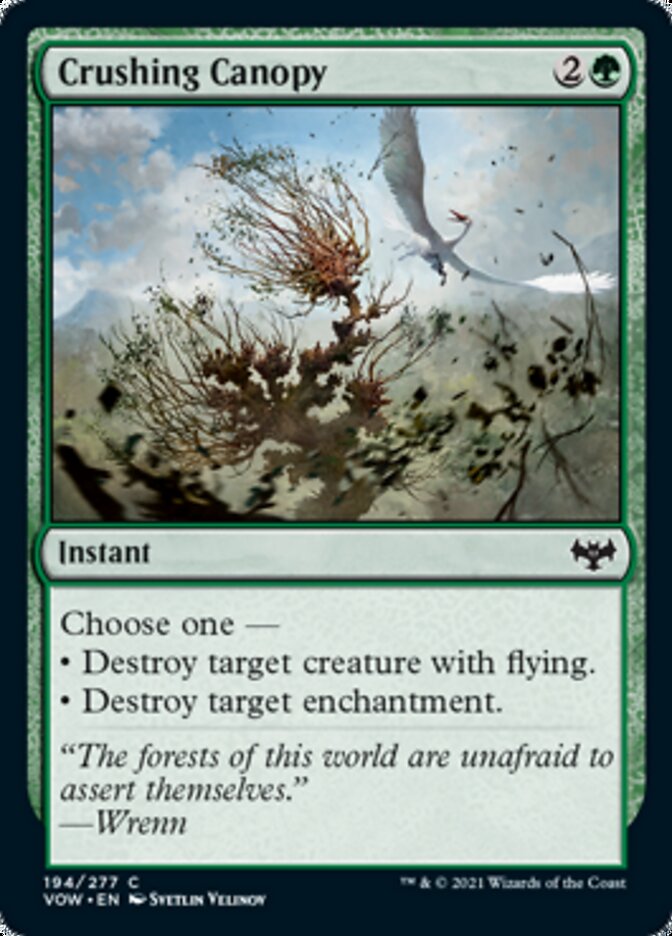 Crushing Canopy [Innistrad: Crimson Vow] | North Game Den