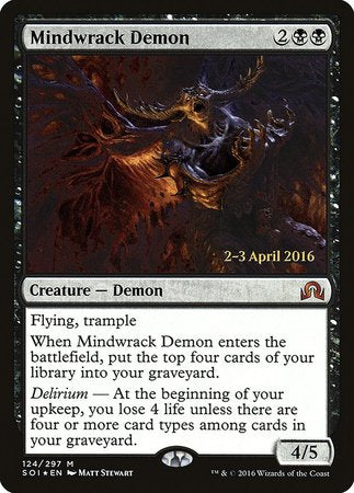 Mindwrack Demon [Shadows over Innistrad Promos] | North Game Den