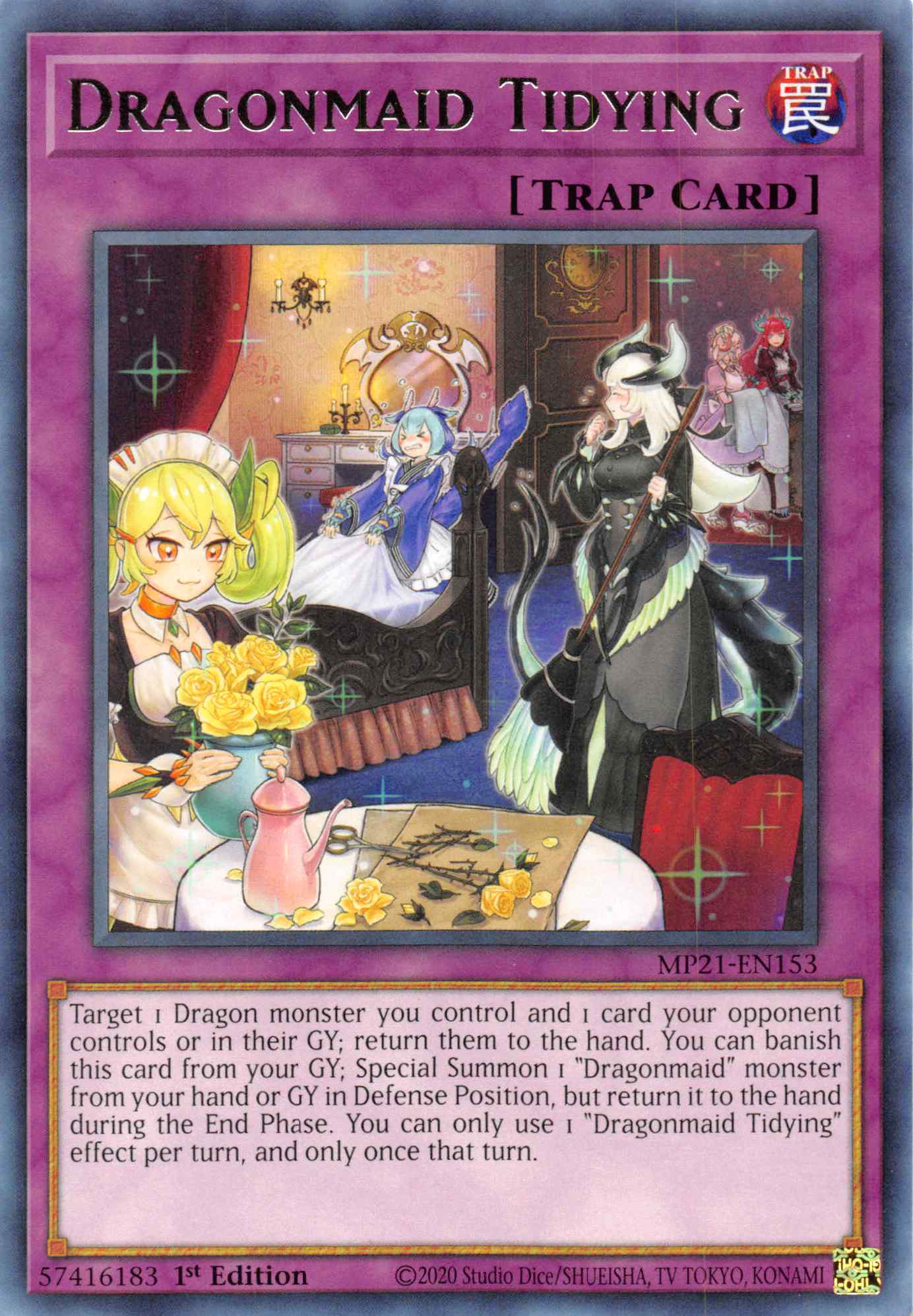 Dragonmaid Tidying [MP21-EN153] Rare | North Game Den