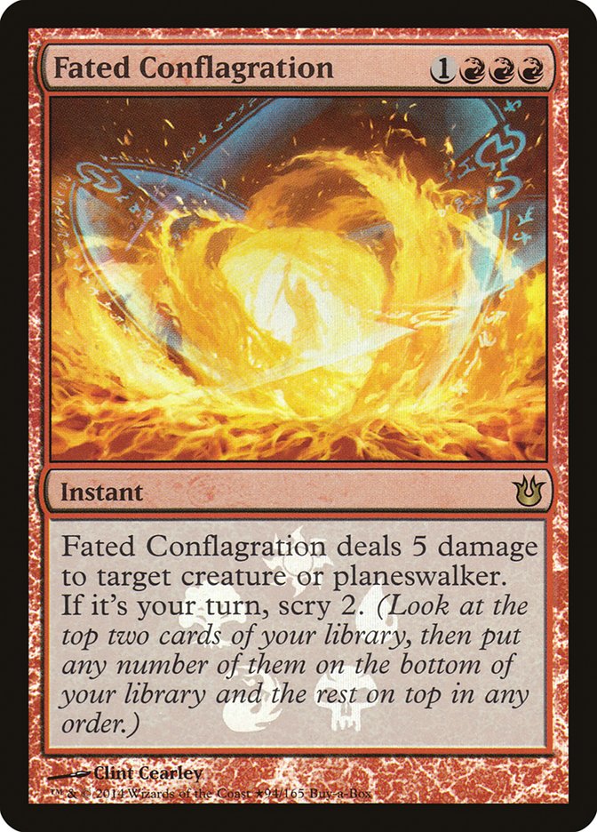 Fated Conflagration (Buy-A-Box) [Born of the Gods Promos] | North Game Den