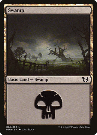 Swamp (74) [Duel Decks: Blessed vs. Cursed] | North Game Den