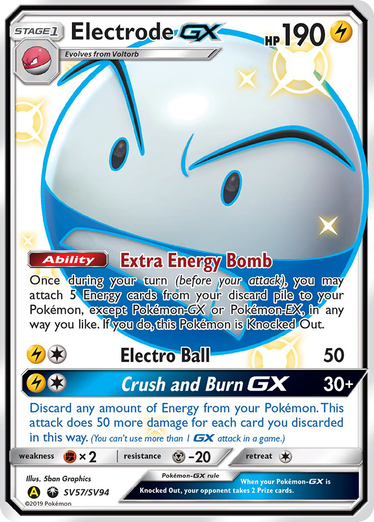 Electrode GX (SV57/SV94) [Sun & Moon: Hidden Fates - Shiny Vault] | North Game Den