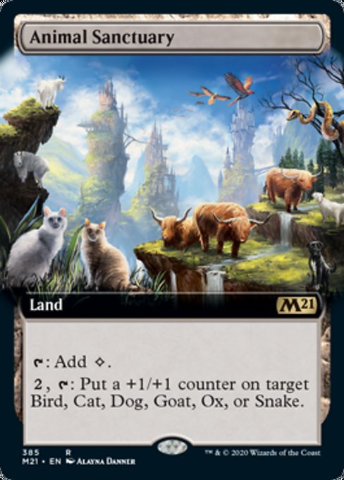 Animal Sanctuary (Extended Art) [Core Set 2021] | North Game Den