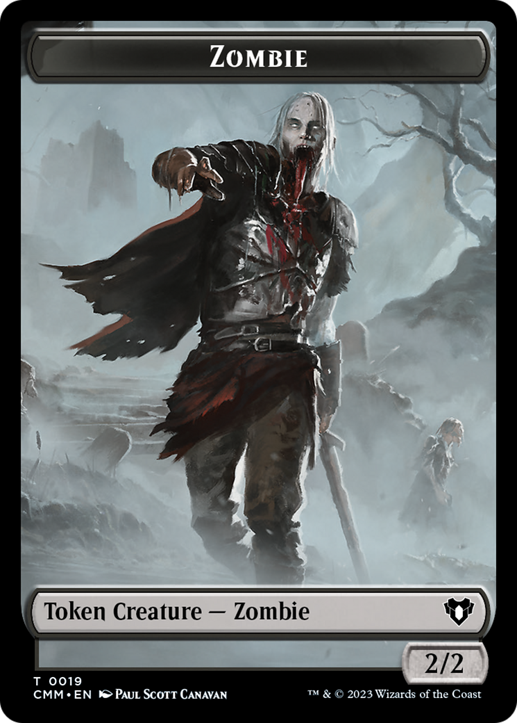 Zombie Token (19) [Commander Masters Tokens] | North Game Den
