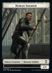 Eldrazi // Human Soldier Double-sided Token [Streets of New Capenna Commander Tokens] | North Game Den
