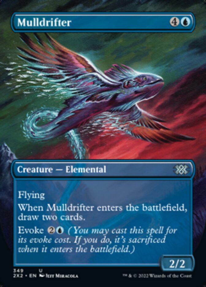 Mulldrifter (Borderless Alternate Art) [Double Masters 2022] | North Game Den