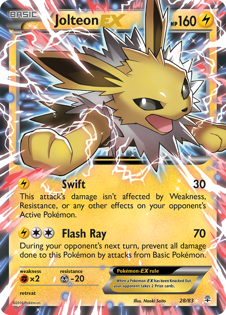 Jolteon EX (28/83) [XY: Generations] | North Game Den