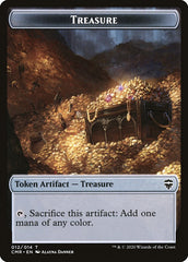 Rock // Treasure Token [Commander Legends Tokens] | North Game Den