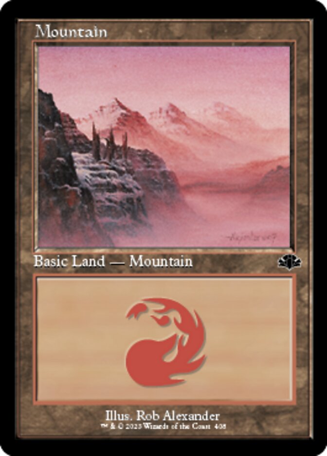 Mountain (408) (Retro) [Dominaria Remastered] | North Game Den