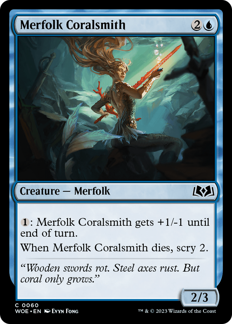 Merfolk Coralsmith [Wilds of Eldraine] | North Game Den