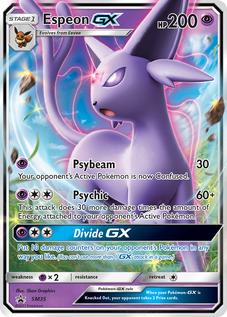 Espeon GX (SM35) [Sun & Moon: Black Star Promos] | North Game Den