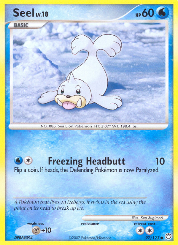 Seel (97/123) [Diamond & Pearl: Mysterious Treasures] | North Game Den