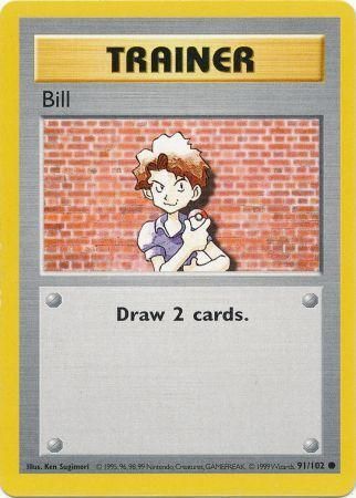 Bill (91/102) [Base Set Shadowless Unlimited] | North Game Den