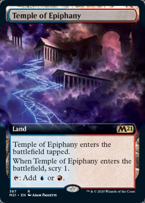 Temple of Epiphany (Extended Art) [Core Set 2021] | North Game Den