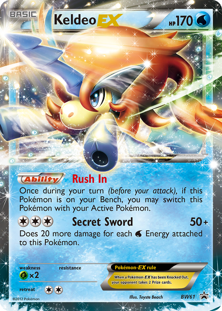 Keldeo EX (BW61) [Black & White: Black Star Promos] | North Game Den