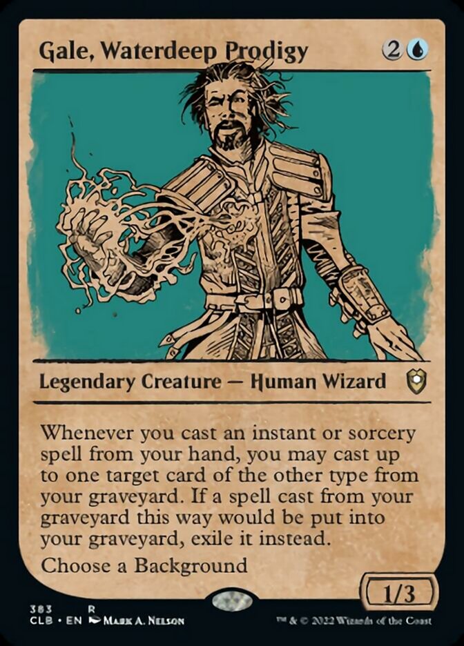 Gale, Waterdeep Prodigy (Showcase) [Commander Legends: Battle for Baldur's Gate] | North Game Den