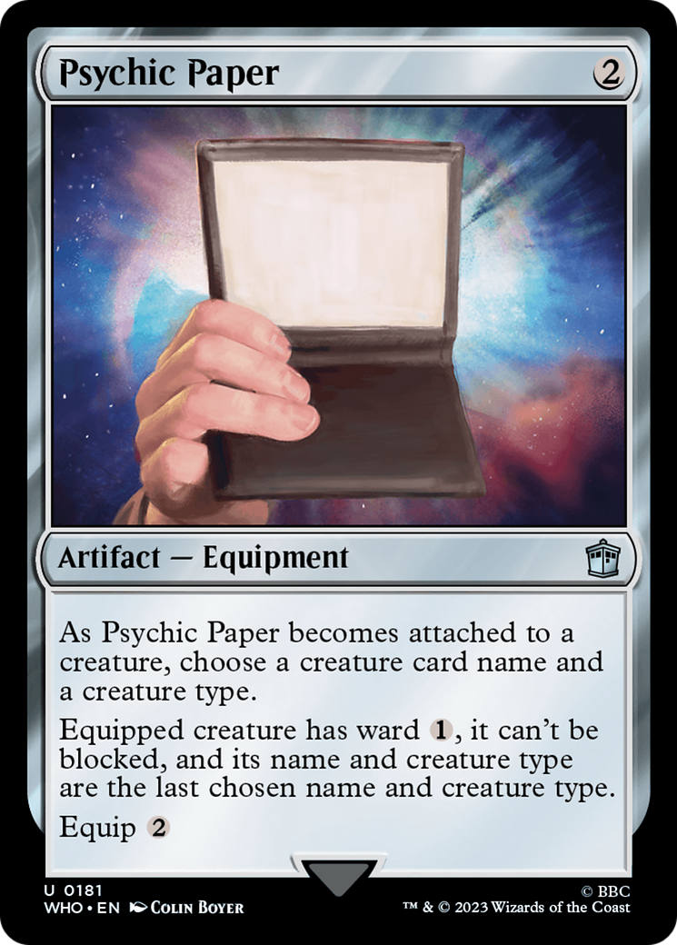 Psychic Paper [Doctor Who] | North Game Den