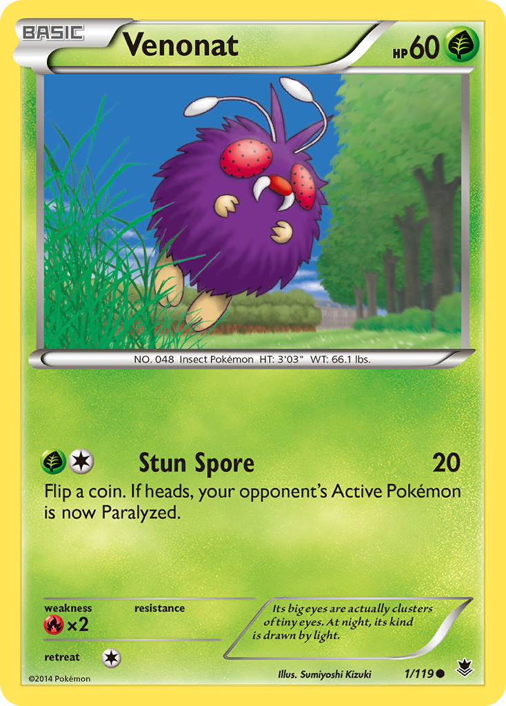 Venonat (1/119) [XY: Phantom Forces] | North Game Den