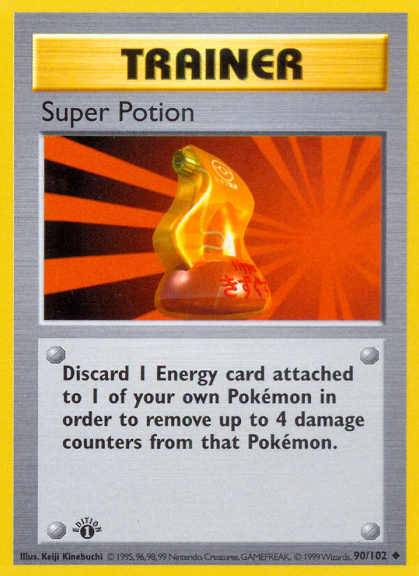 Super Potion (90/102) (Shadowless) [Base Set 1st Edition] | North Game Den