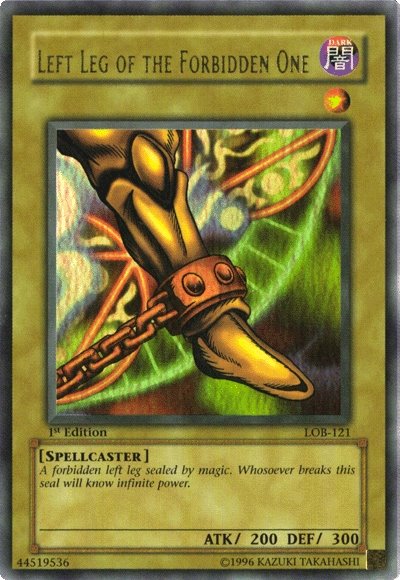 Left Leg of the Forbidden One [LOB-121] Ultra Rare | North Game Den