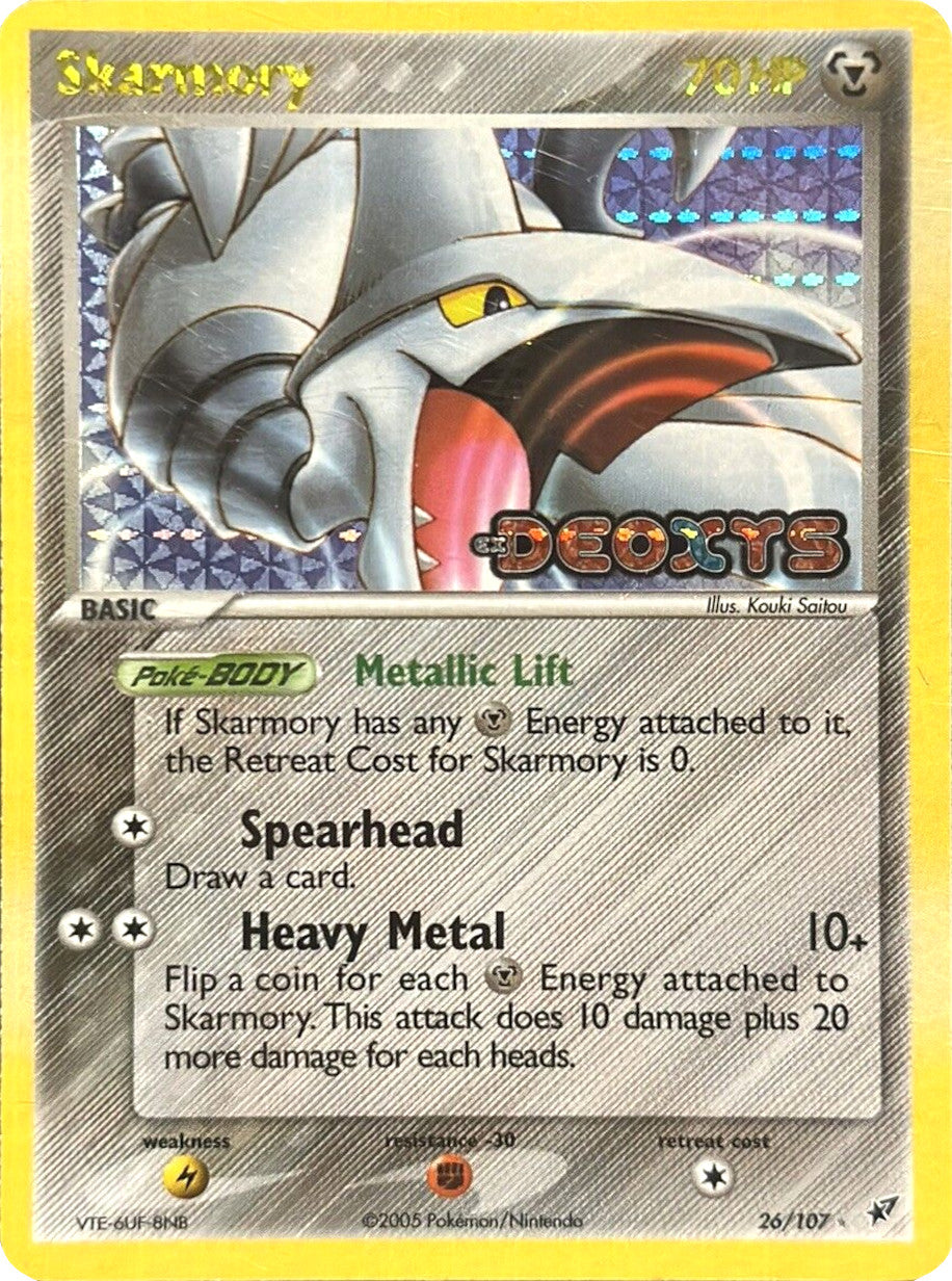 Skarmory (26/107) (Stamped) [EX: Deoxys] | North Game Den