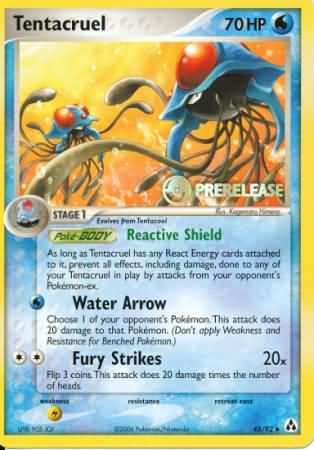 Tentacruel (45/92) (Prerelease Promo) [Nintendo: Black Star Promos] | North Game Den