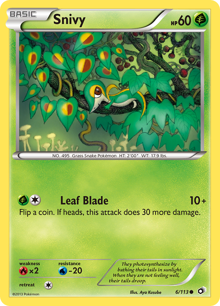 Snivy (6/113) [Black & White: Legendary Treasures] | North Game Den