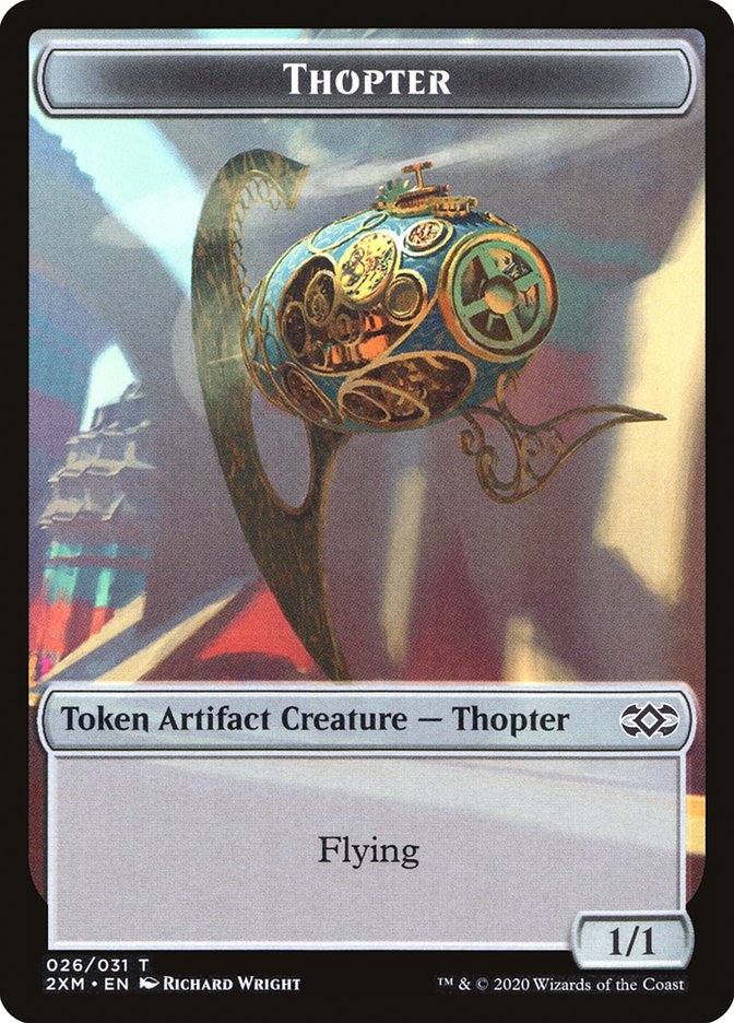 Myr (024) // Thopter (026) Double-sided Token [Double Masters Tokens] | North Game Den