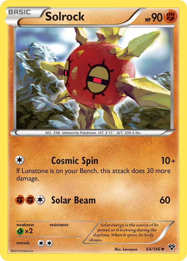Solrock (64/146) [XY: Base Set] | North Game Den