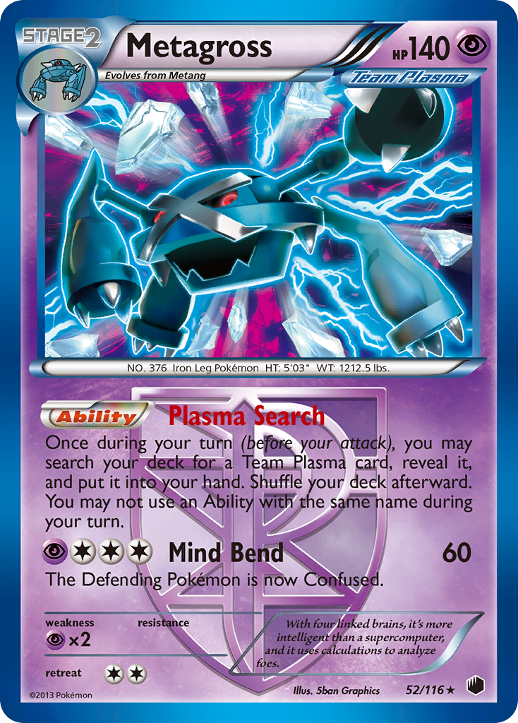 Metagross (52/116) [Black & White: Plasma Freeze] | North Game Den