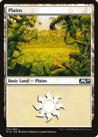 Plains (262) [Core Set 2019] | North Game Den