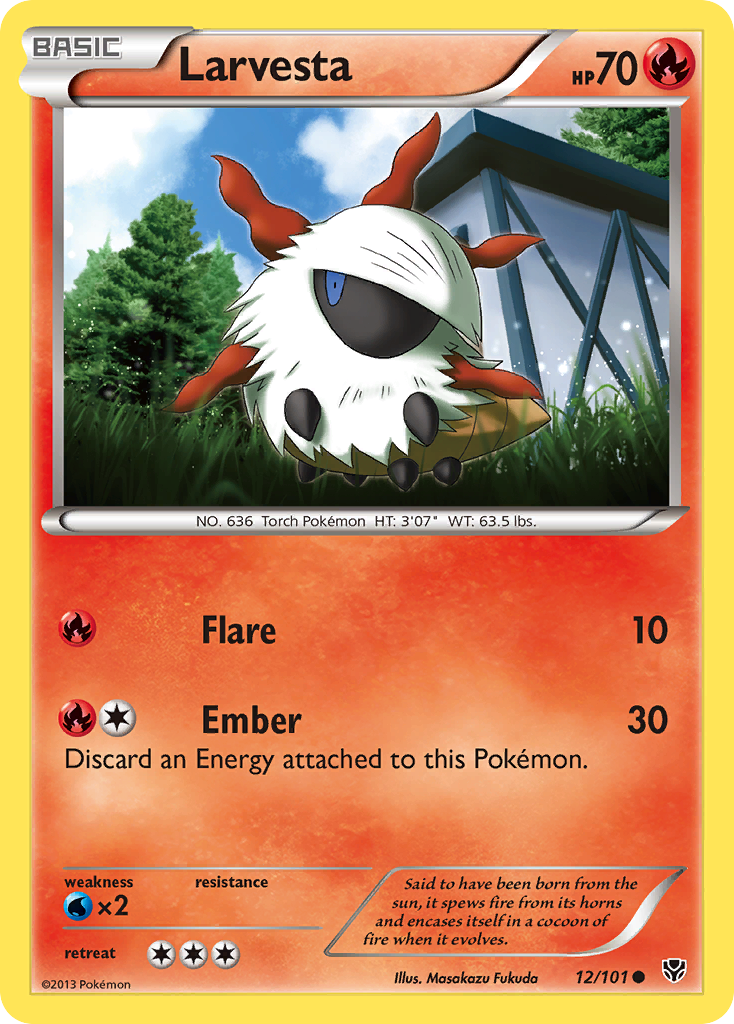 Larvesta (12/101) [Black & White: Plasma Blast] | North Game Den