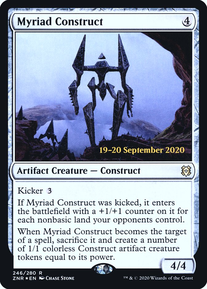 Myriad Construct  [Zendikar Rising Prerelease Promos] | North Game Den