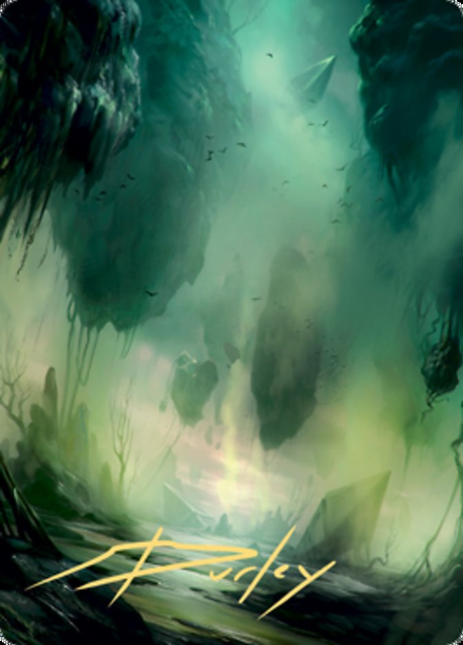 Swamp 1 Art Card (Gold-Stamped Signature) [Zendikar Rising Art Series] | North Game Den