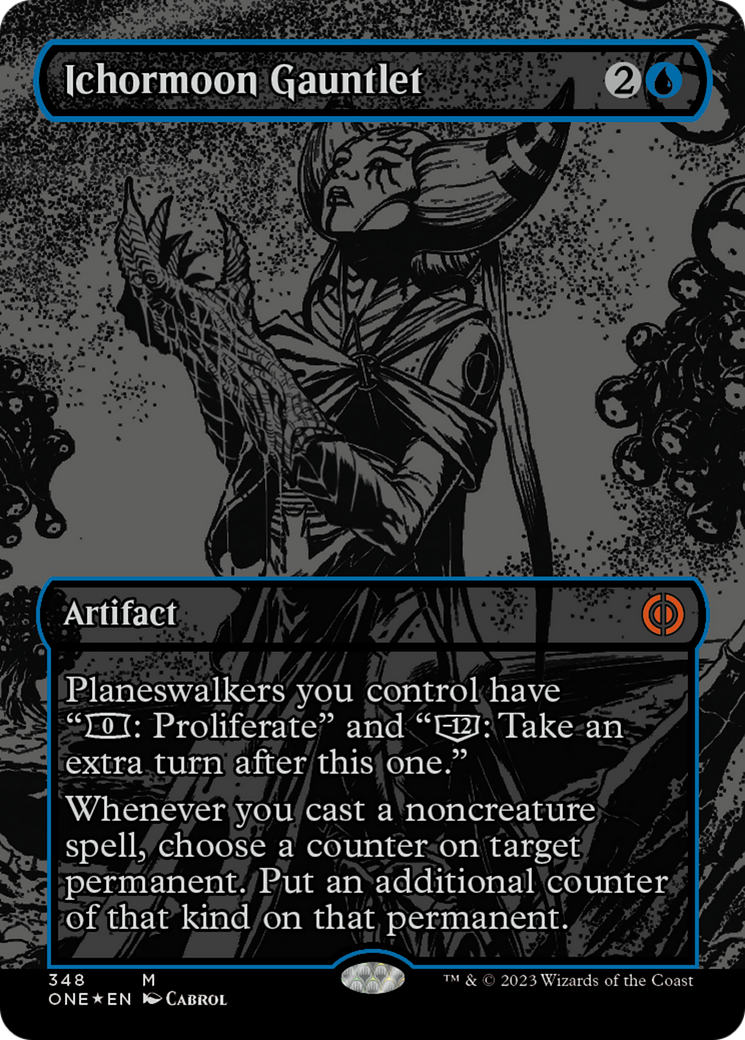 Ichormoon Gauntlet (Oil Slick Raised Foil) [Phyrexia: All Will Be One] | North Game Den