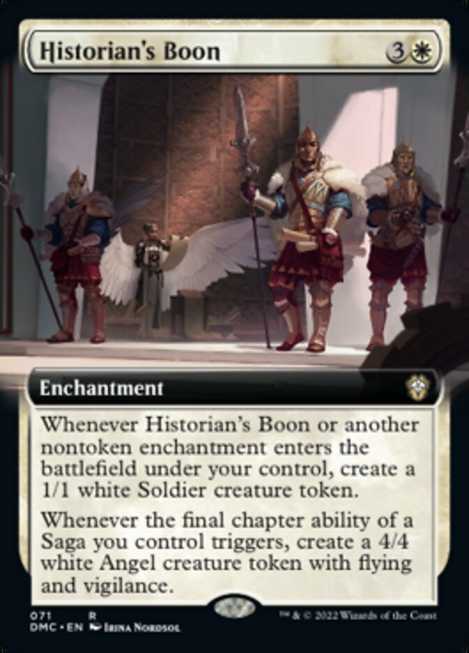 Historian's Boon (Extended Art) [Dominaria United Commander] | North Game Den