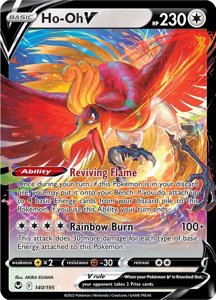 Ho-oh V (140/195) [Sword & Shield: Silver Tempest] | North Game Den