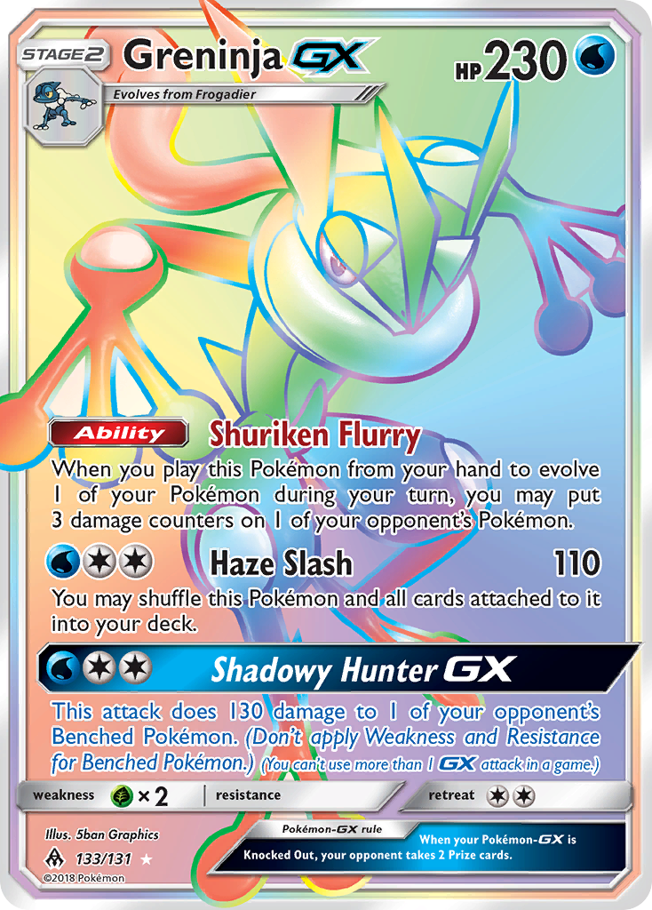 Greninja GX (133/131) [Sun & Moon: Forbidden Light] | North Game Den