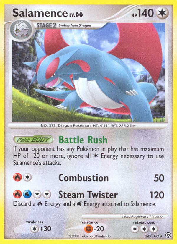 Salamence (24/100) [Diamond & Pearl: Stormfront] | North Game Den