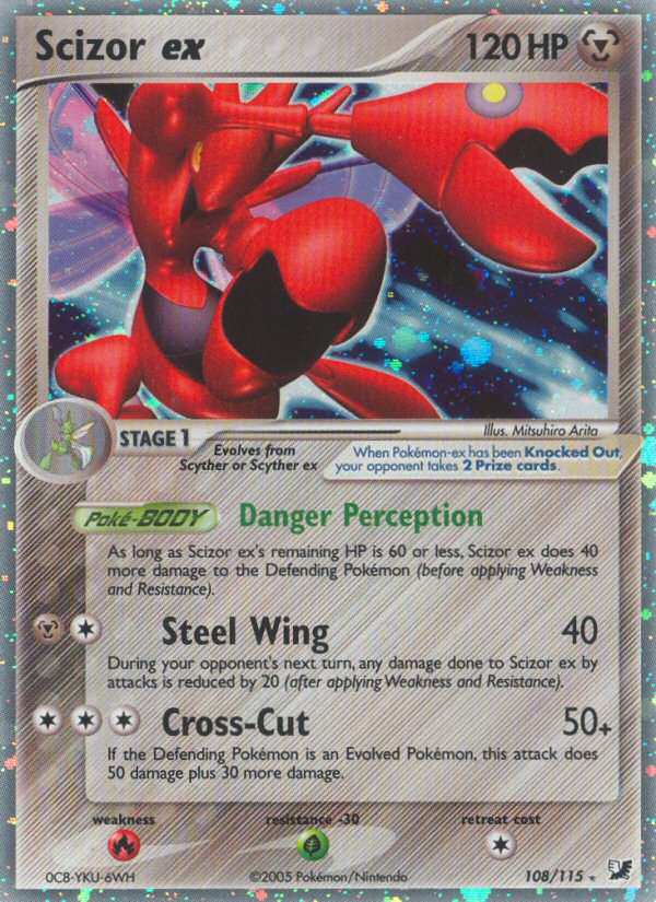 Scizor ex (108/115) [EX: Unseen Forces] | North Game Den