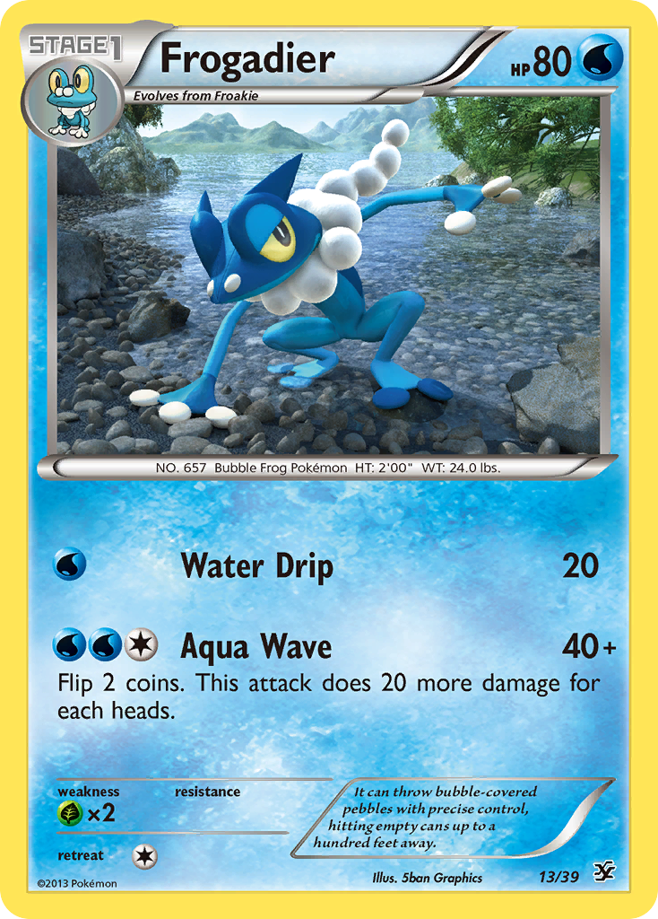 Frogadier (13/39) [XY: Kalos Starter Set] | North Game Den