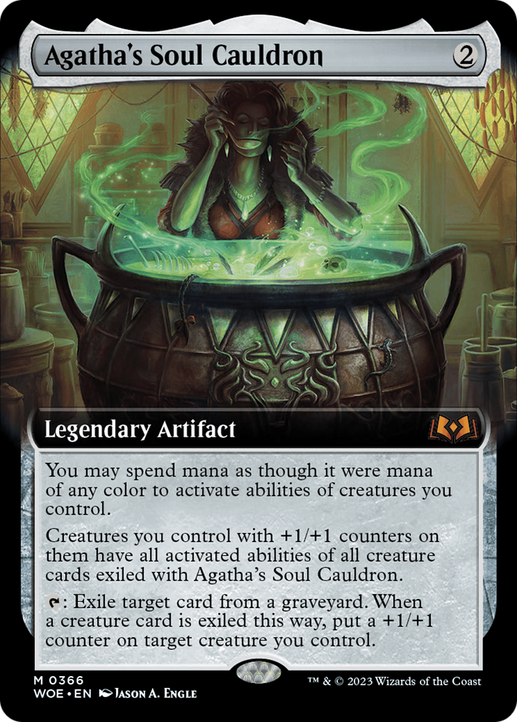 Agatha's Soul Cauldron (Extended Art) [Wilds of Eldraine] | North Game Den