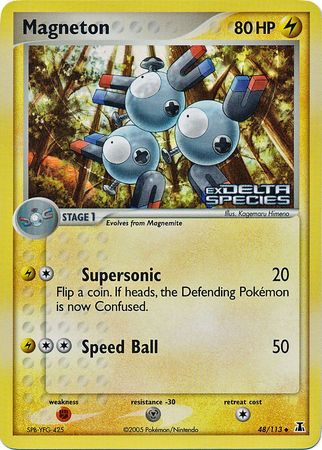 Magneton (48/113) (Stamped) [EX: Delta Species] | North Game Den