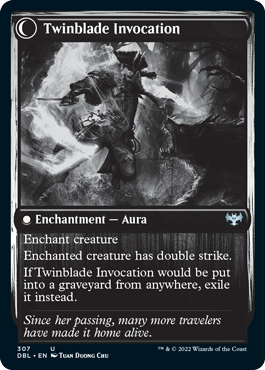 Twinblade Geist // Twinblade Invocation [Innistrad: Double Feature] | North Game Den