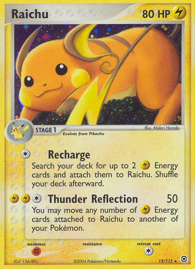 Raichu (12/112) [EX: FireRed & LeafGreen] | North Game Den