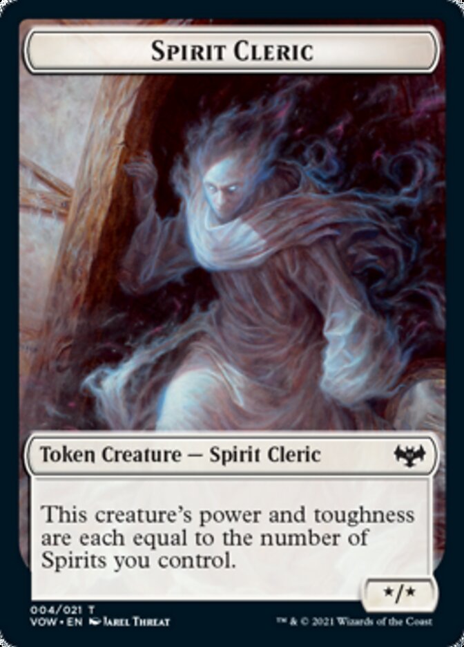 Spirit Cleric Token [Innistrad: Crimson Vow Tokens] | North Game Den