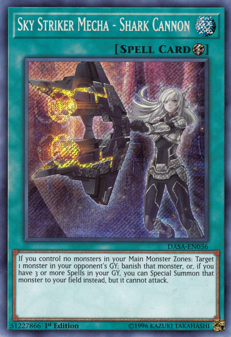 Sky Striker Mecha - Shark Cannon [DASA-EN036] Secret Rare | North Game Den