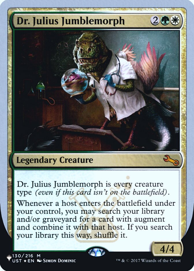 Dr. Julius Jumblemorph (Unfinity Foil Edition) [The List] | North Game Den